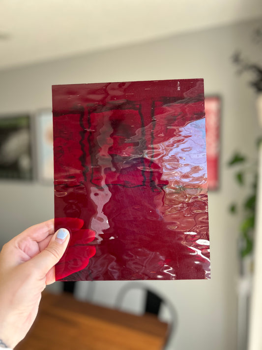 Red Waterglass
