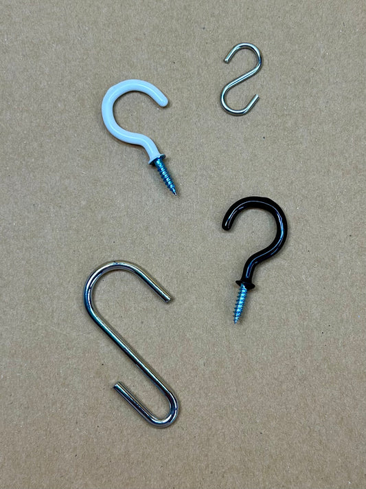 Hooks for Hanging Glass