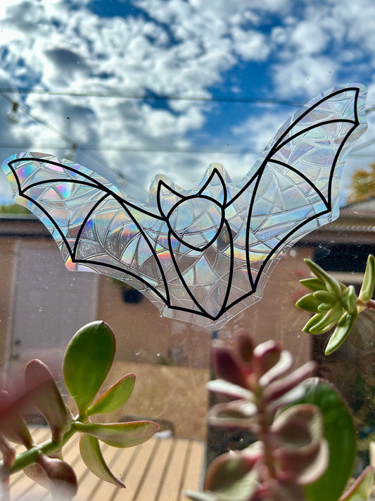 Bat Rainbow Window Cling