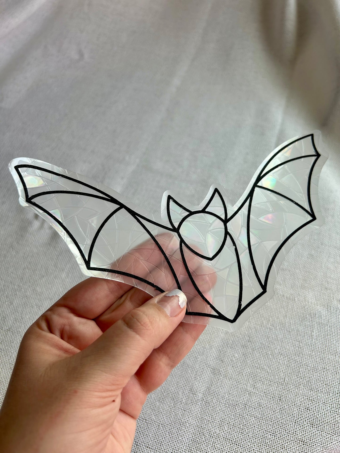 Bat Rainbow Window Cling